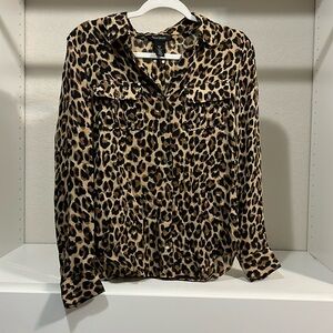 Cheetah Print Blouse